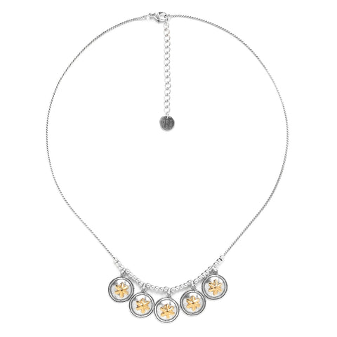 Ori Tao Bijoux Celestial Golden Stars Necklace Full View