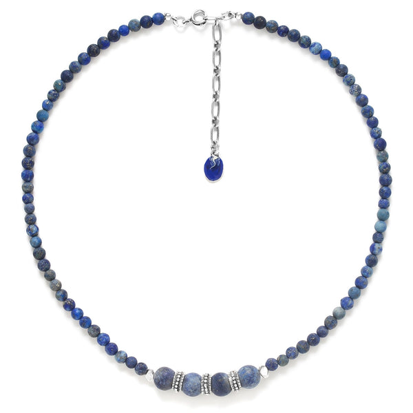 Ori Tao Bijoux Flowing Blue Lapis Necklace