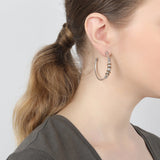 Ori Tao Bijoux Open Beaded Hoop Post Earrings On