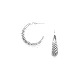 Ori Tao Bijoux Tactile Geometry Tapering Post Hoop Earrings
