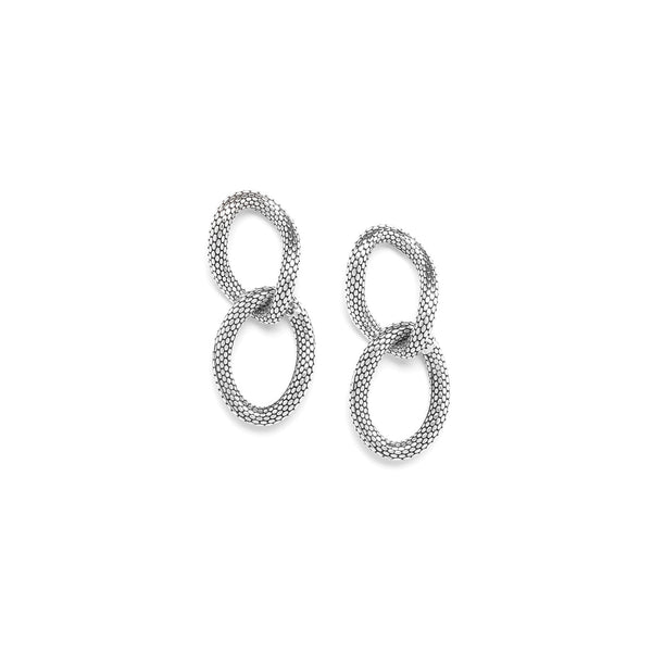 Ori Tao Bijoux Tactile Geometry Twisting Post Double Hoop Earrings 