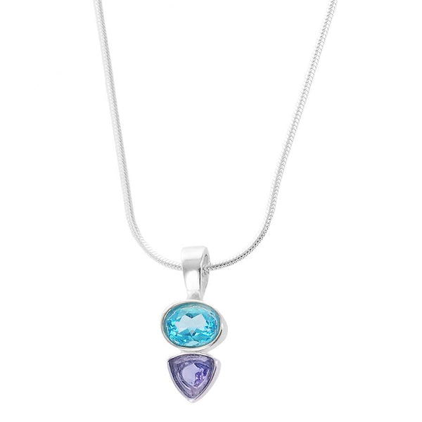 Sonoma Art Works Blue Topaz Tanzanite Necklace