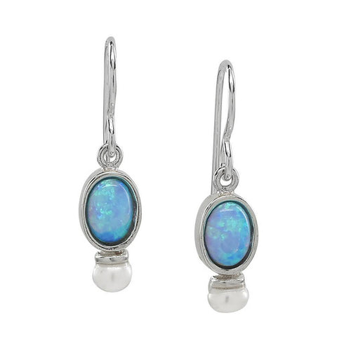 Sonoma Art Works Silver Opal Pearl Earrings