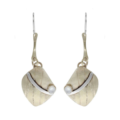 Artisan Gold and Silver Wire Wrapped Earrings – Elegant Bling