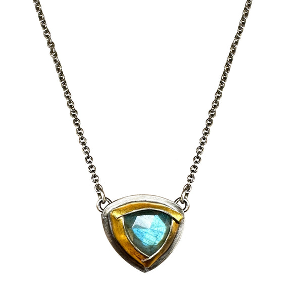 Austin Titus Blue Kyanite Tri Fold Necklace