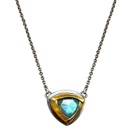 Austin Titus Blue Kyanite Tri Fold Necklace