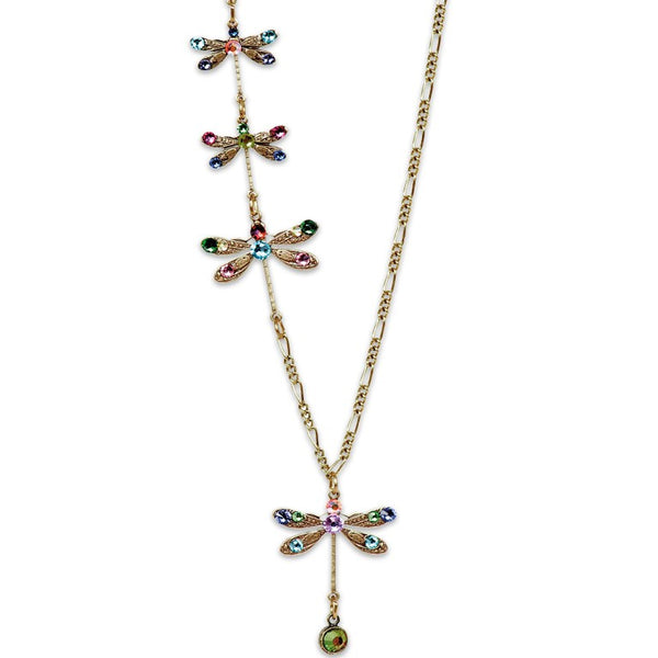 Anne Koplik Four Dragonflies Necklace In Multicolor
