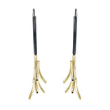 Arched Golden Twig Earrings By Tip To Toe Another View