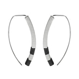 Arched Sterling Contrast Earrings By Tip To Toe Another View