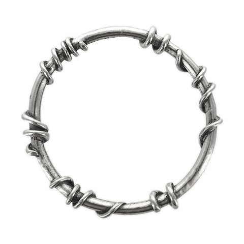 Avant Garde Vine Wrapped Silver Bangle Bracelet