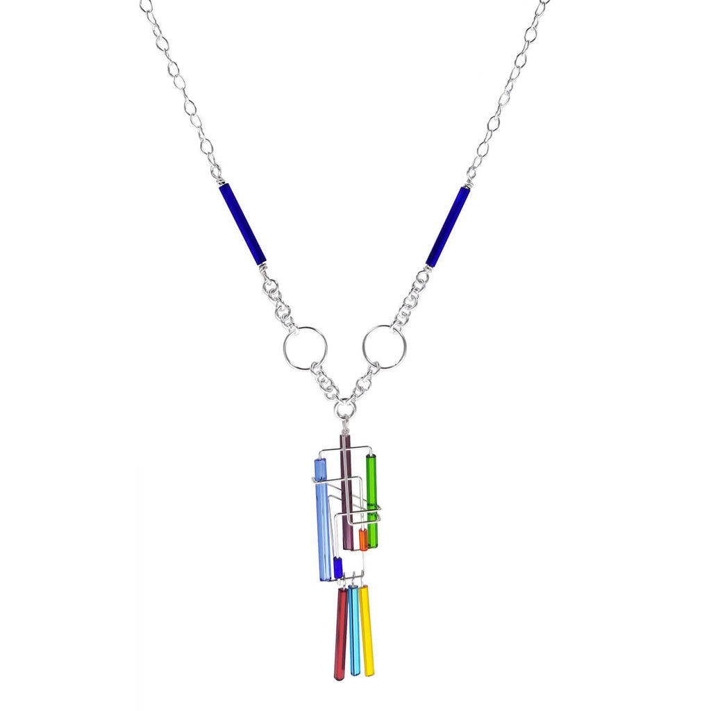 Barbie Levy Colorful Triple Drop Necklace – Sheva