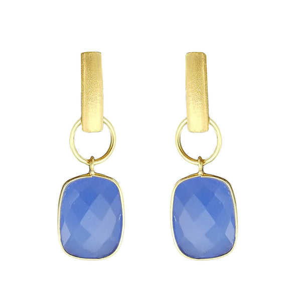 Betty Carre Blue Chalcedony Bella Earrings