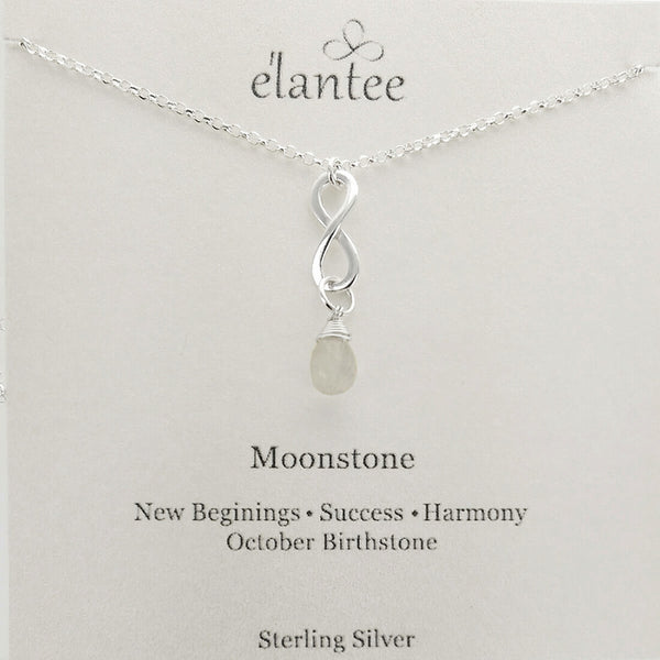 Moonstone Infinity Necklace