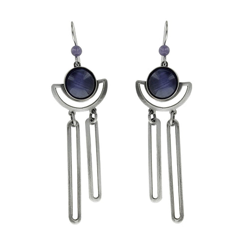  Christophe Poly Art Deco Mobile Statement Earrings