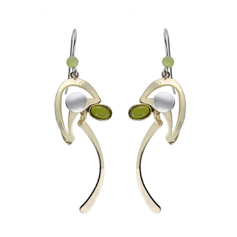 Christophe Poly Dynamic Gold Flamingo Earrings