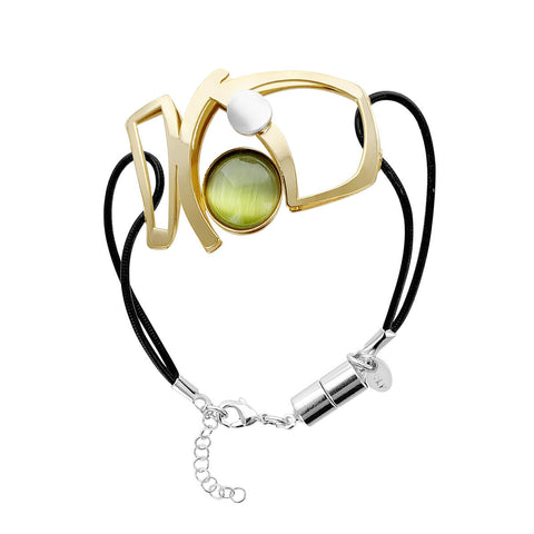 Christophe Poly Hieroglyphic Leather Bracelet