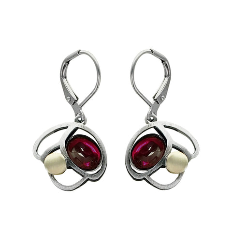Christophe Poly Mini Stained Glass Window Lever Back Earrings