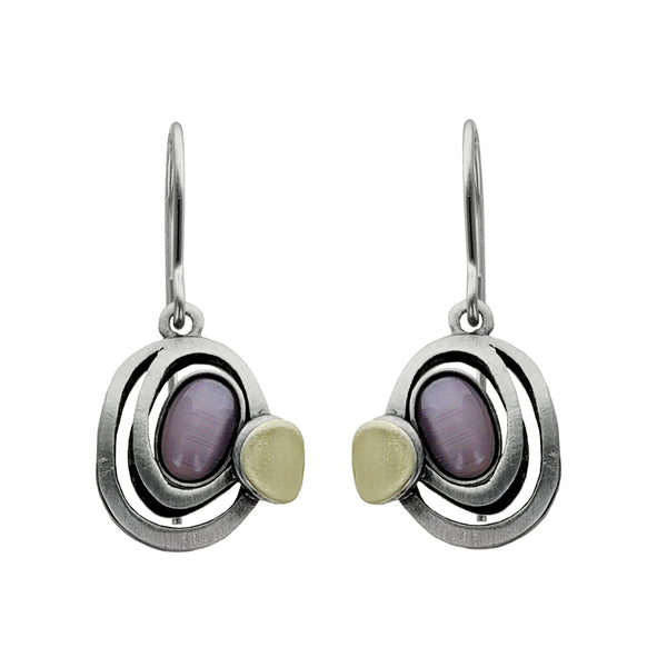 Christophe Poly Petite Purple Orbiting Earrings