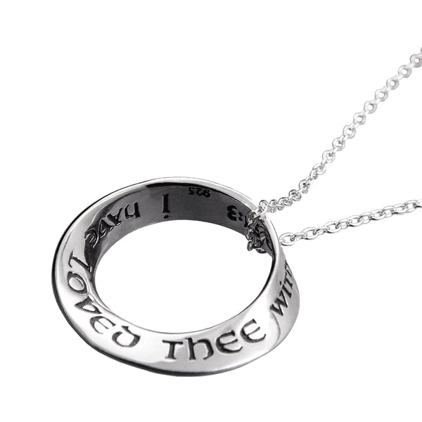 Everlasting Love Mobius Quote Necklace