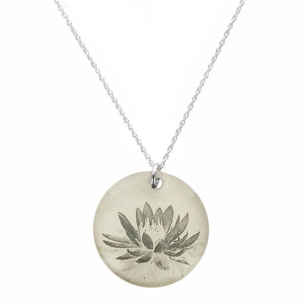 Everyday Artifact Lotus Flower Pendant Necklace