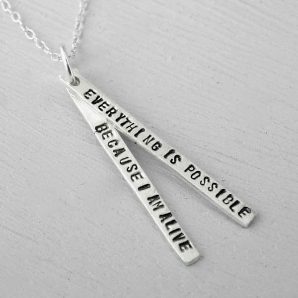 Everything Is Possible Thich Nhat Hahn Quote Necklace