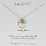 Family Love Three Pearls Necklace By Live Well