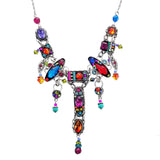 Firefly Colorful Milano Mosaic Necklace Closeup View