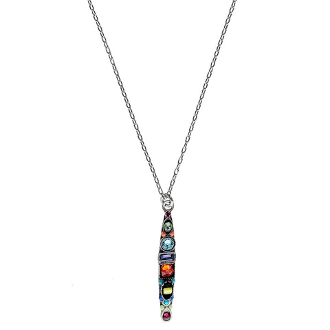 Firefly Designs Long Slender Colorful Necklace