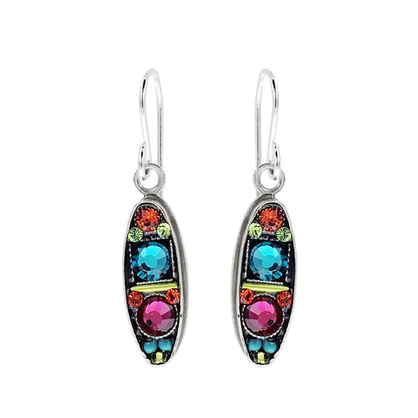 Firefly Designs Oval Hope Dream Multicolor Earrings