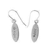 Firefly Designs Oval Hope Dream Multicolor Earrings Back