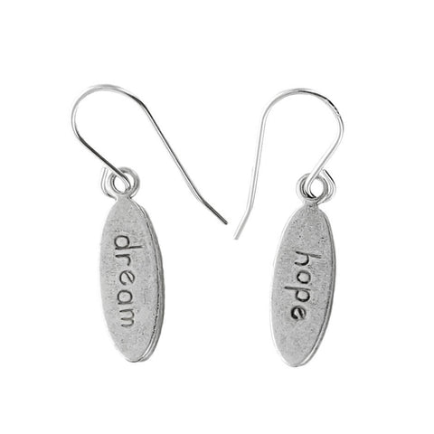 Firefly Designs Oval Hope Dream Multicolor Earrings Back
