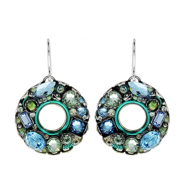 Firefly Designs Sparkling Aqua Collection Hoop Earrings