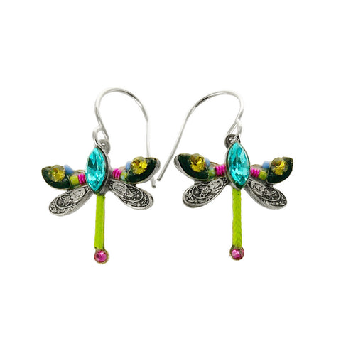 Firefly Mosaic Petite Dragonfly Earrings