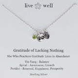Gratitude Of Lacking Nothing Necklace By Live Well