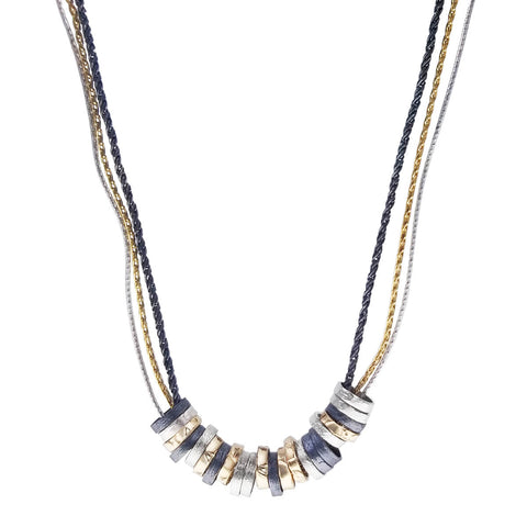  Israeli Celebration Of Silver And Gold Rings Necklace