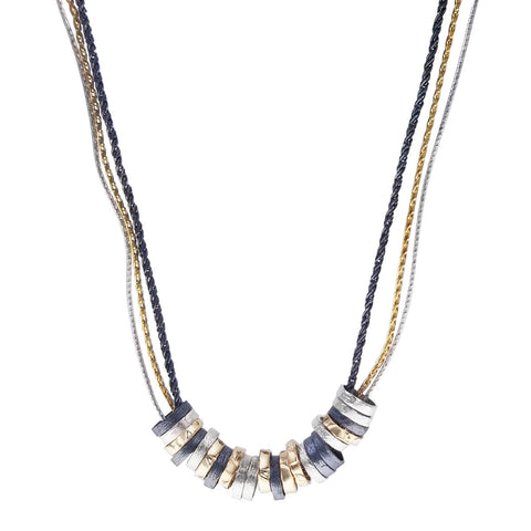  Israeli Dganit Hen Celebration Of Silver And Gold Rings Necklace