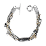 Israeli Dganit Hen Gold Silver Starlight Bracelet