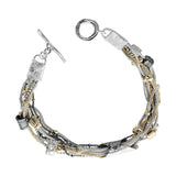 Israeli Dganit Hen Gold Silver Starlight Bracelet A Second View