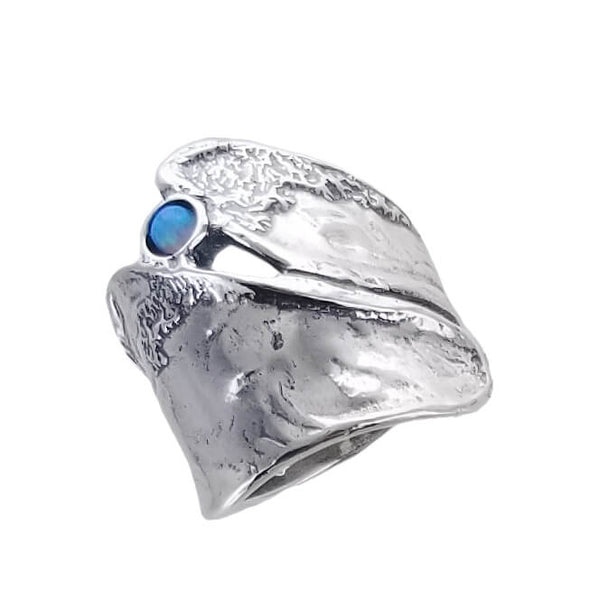 Israeli Elegant Opal Point Wrap Ring
