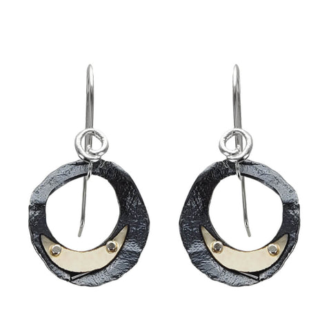  Israeli Night Sky Moon Sliver Earrings
