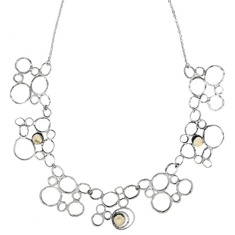 Israeli Silver Bubble Necklace By Ithil