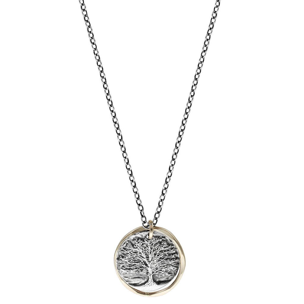Maple Leaf Diamonds™ Autumn Oak Tree Medallion Pendant PP4020TR/55C