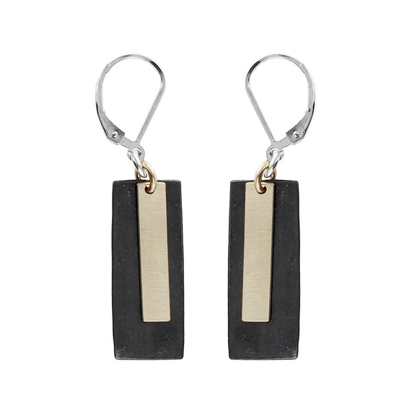  J & I Rectangular Architectural Earrings