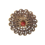 Jan Michaels Scroll Mandala Ring
