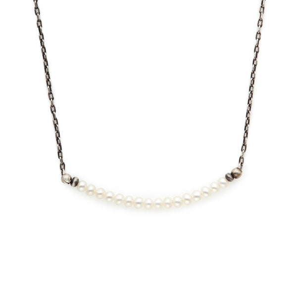 J&I Petite White Fresh Water Pearl Necklace