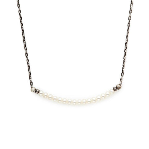 J&I Petite White Fresh Water Pearl Necklace