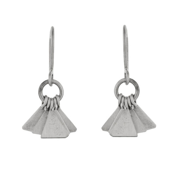 Jane Diaz Five Triangle Dangles Earrings