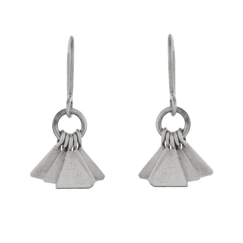 Jane Diaz Five Triangle Dangles Earrings