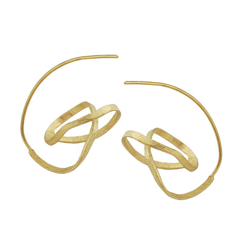  Joidart Golden Orbital Sphere Earrings