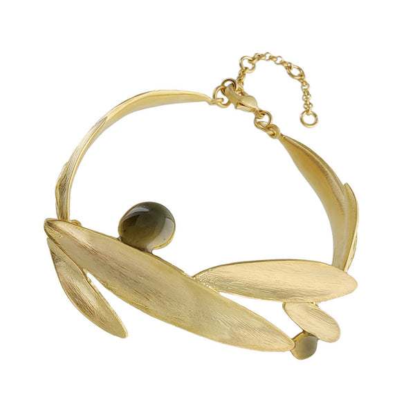 Joidart Inspired Golden Leaves Bracelet
